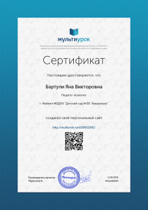 Сертификат Бартули Яна Викторовна (1)